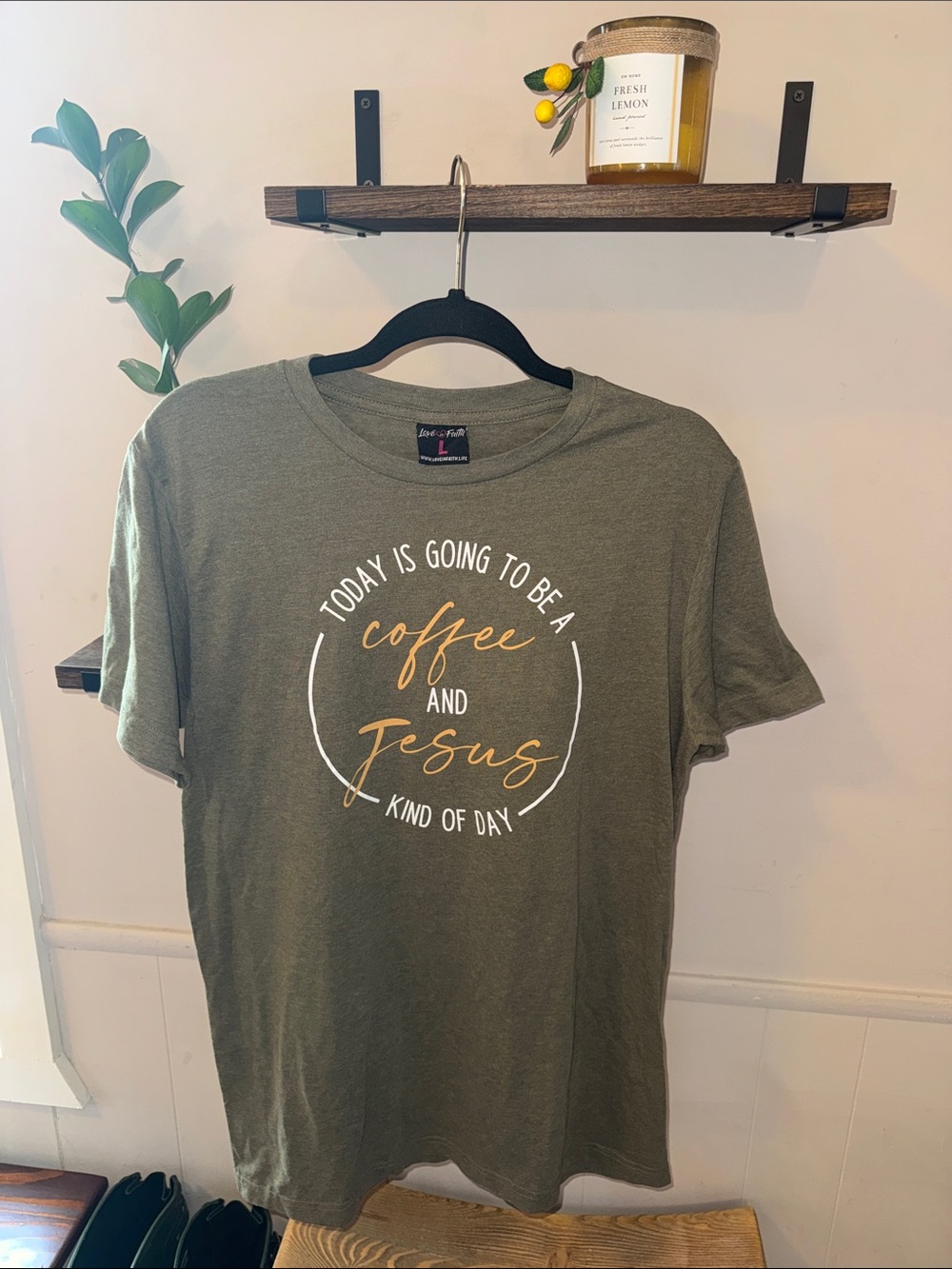 Coffee and Jesus T-Shirt Size Large